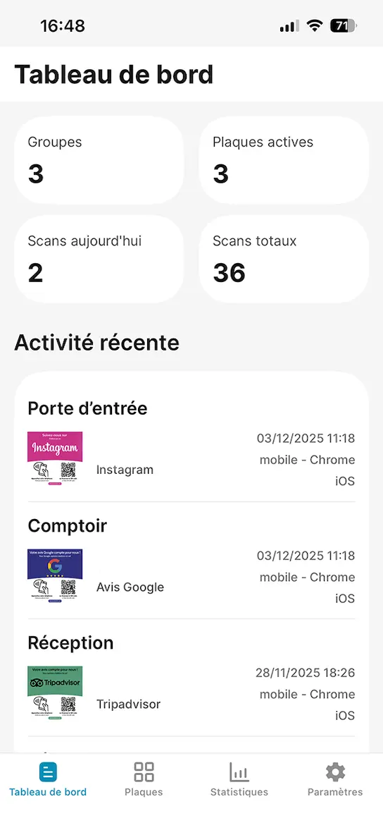 Capture d'écran de l'application Mon Avis Facile